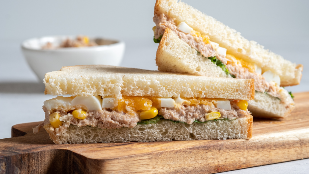 Tuna Fish Sandwich with Eggs