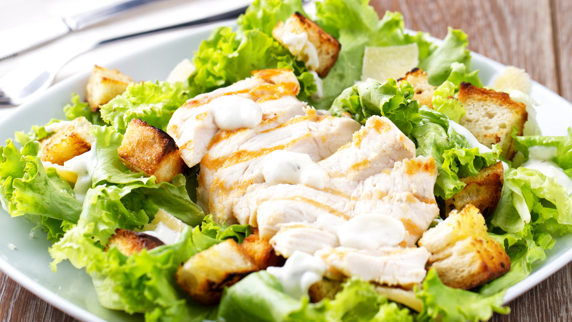 Blackened Chicken Caesar Salad