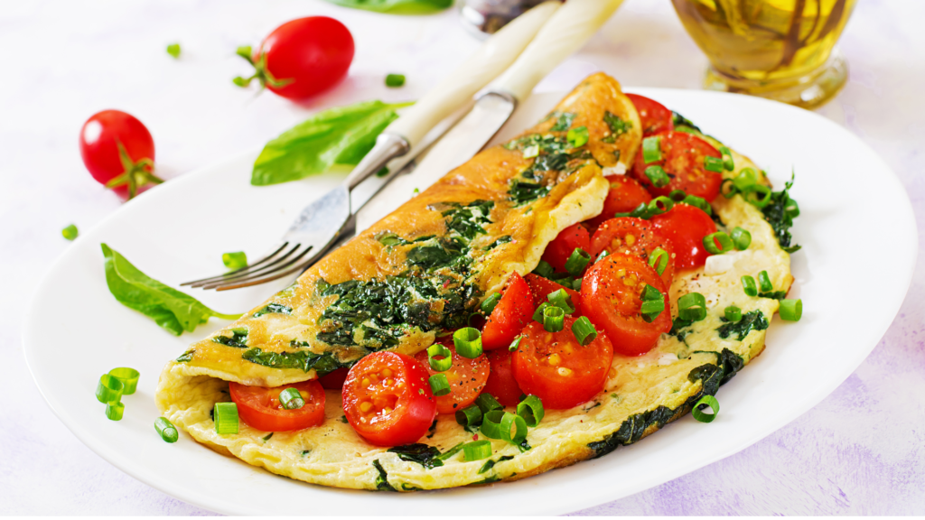Recipe 2: Scrambled Eggs with Spinach and Tomatoes