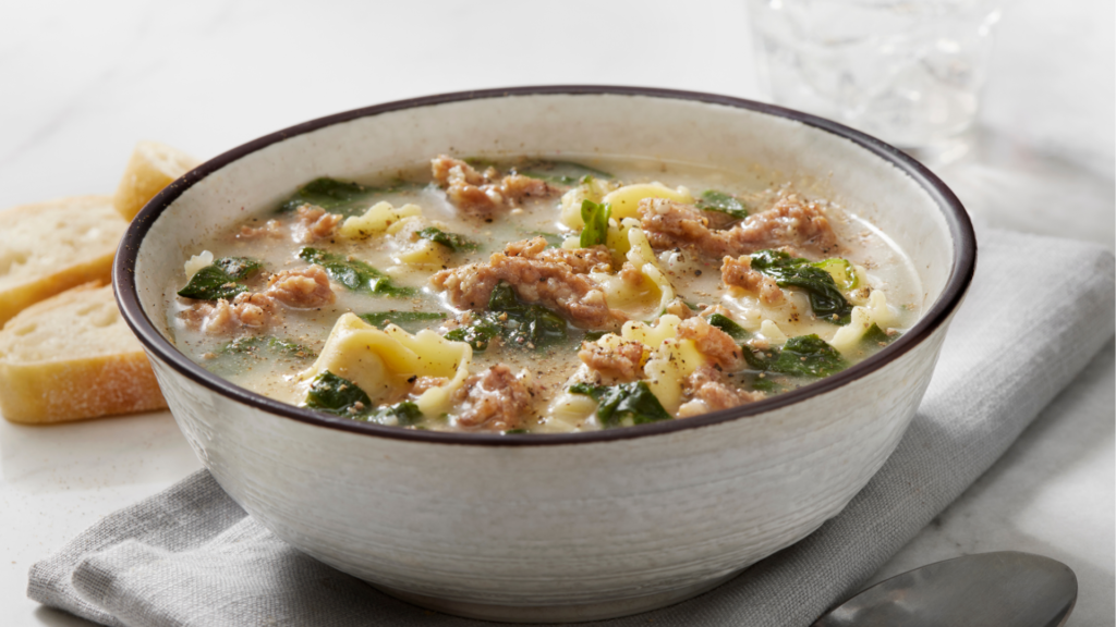 Creamy Parmesan Italian Sausage Soup