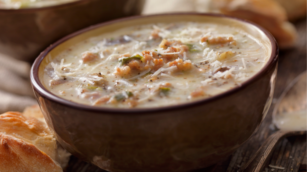 Creamy Parmesan Italian Sausage Soup