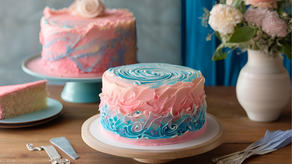Gender Reveal Cake