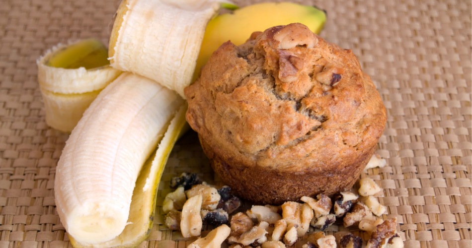 Sourdough Banana Muffins