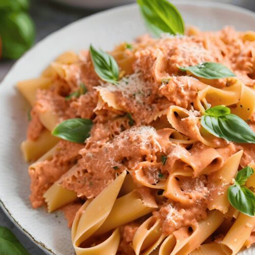 Mafaldine Pasta Recipe with Creamy Tomato Sauce