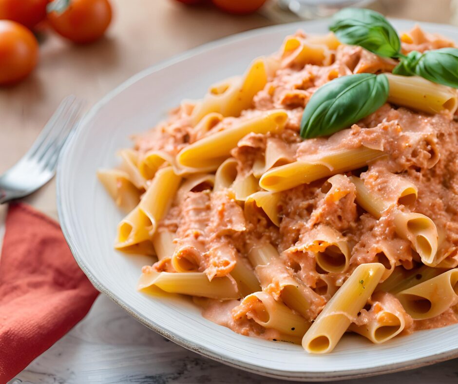 Mafaldine Pasta Recipe with Creamy Tomato Sauce